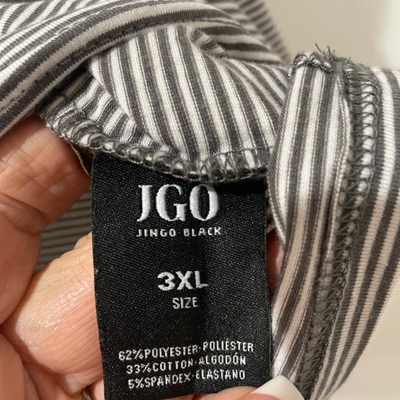 JINGO V-Neck short sleeve tee. NWOT - Picture 3 of 4